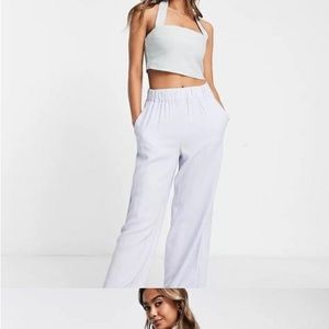 Abercrombie linen wide leg pants